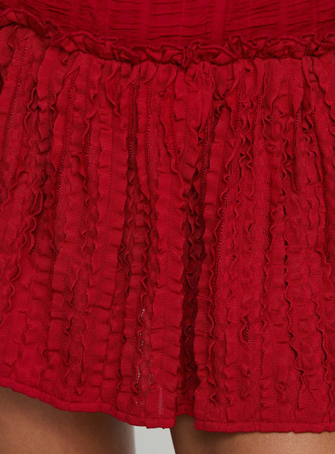 Mixie Neckholder Jumpsuit Rot