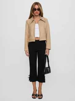 Hurleigh Wildlederimitatjacke Braun