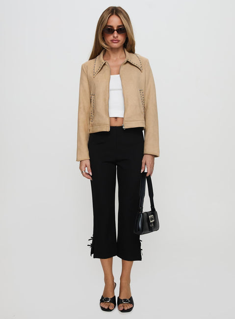 Hurleigh Wildlederimitatjacke Braun