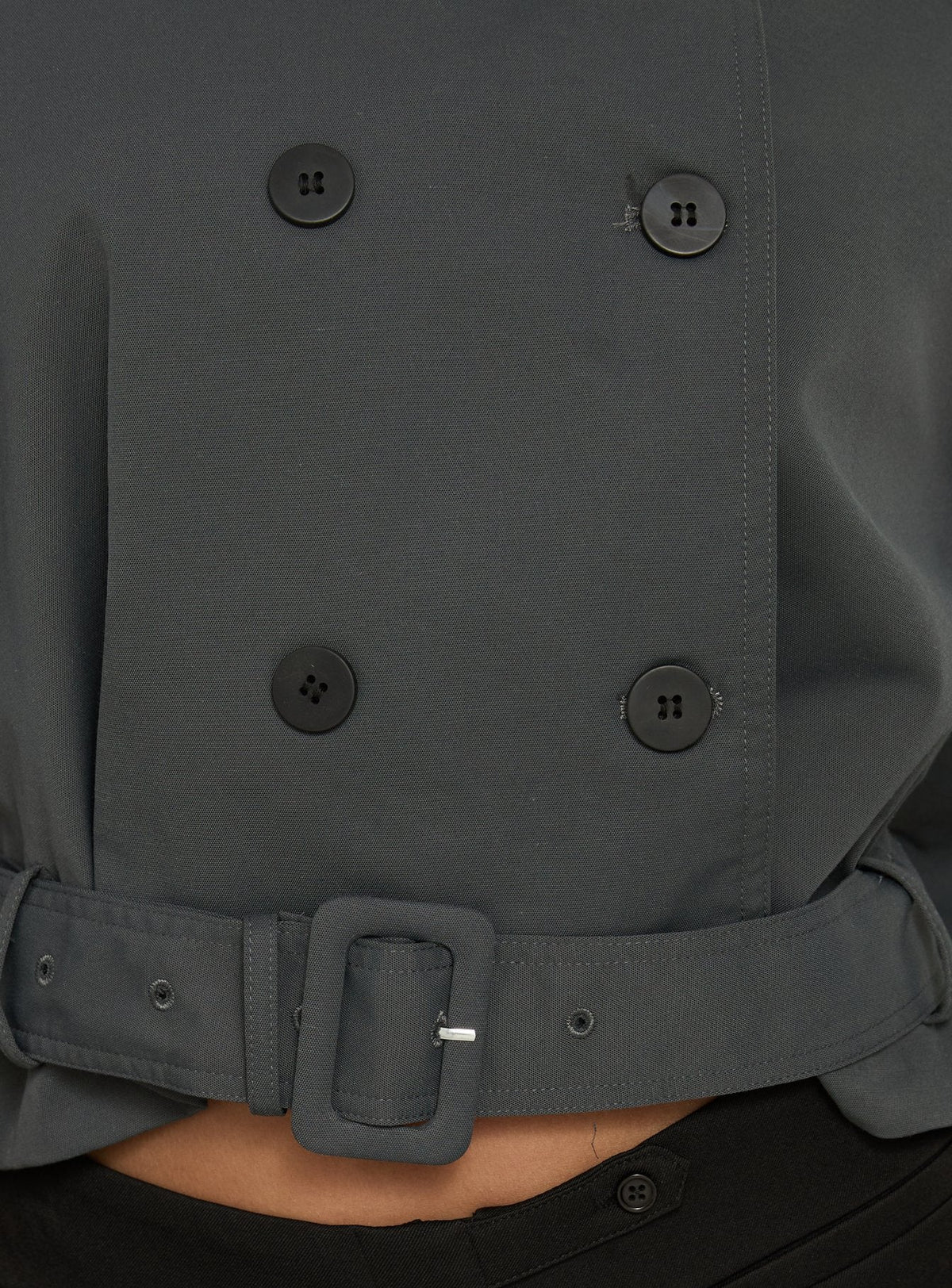Kurzer Trenchcoat Blanc, oliv