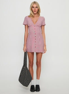 Jumpsuit Loveliness Rot Kariert