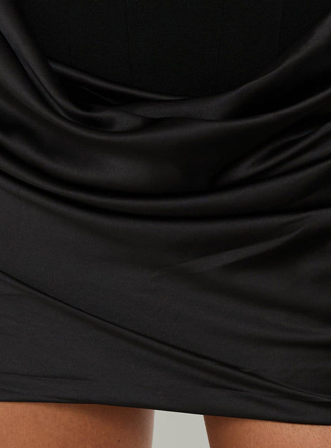 Ryana Korsett Minikleid Schwarz