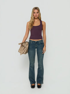Daily Define Racerback-Tanktop Aubergine
