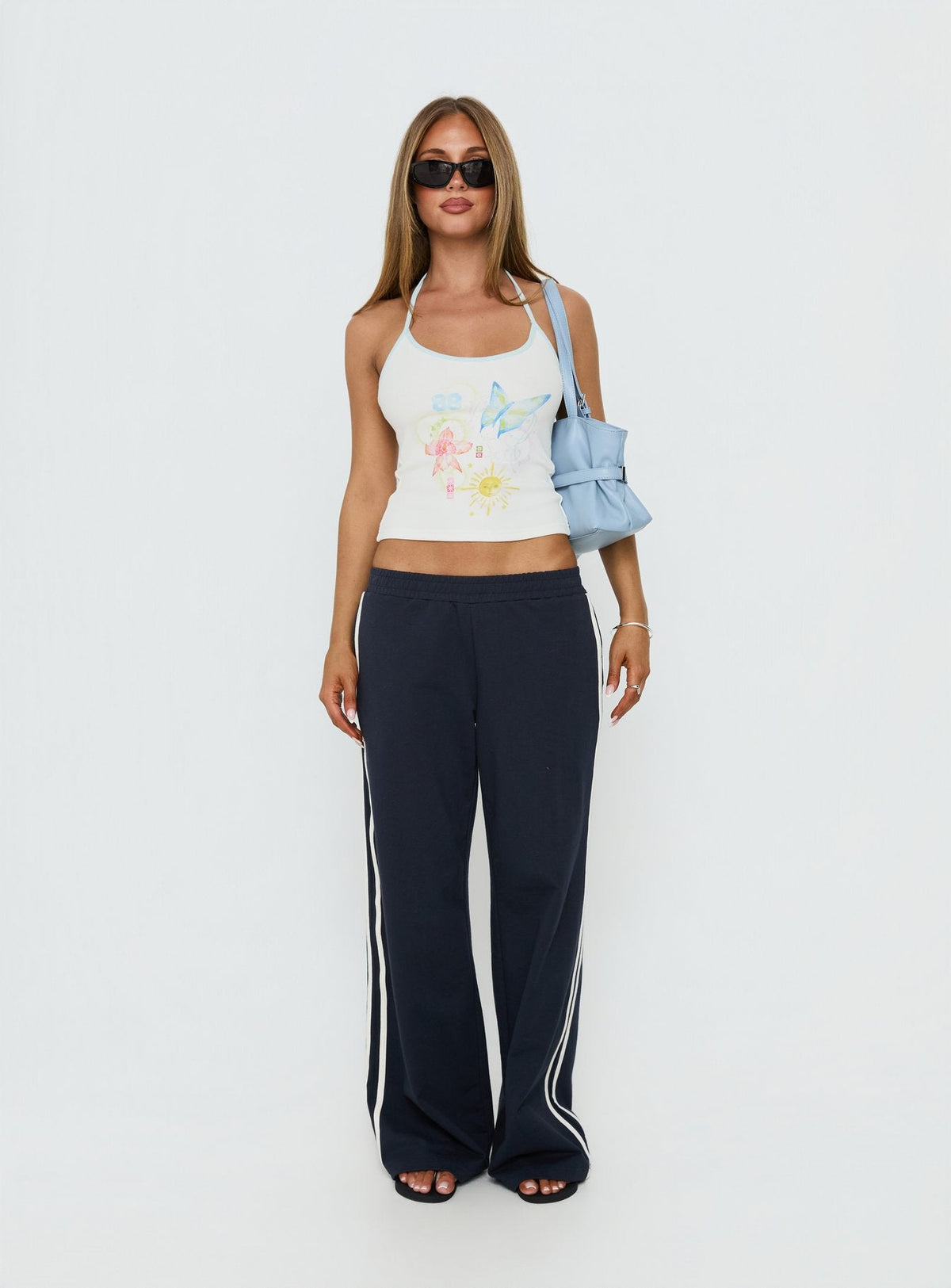 Zarelle mit Motivprint Neckholder-Top Multi