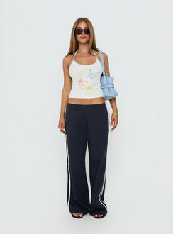 Zarelle mit Motivprint Neckholder-Top Multi