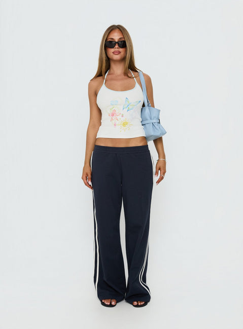 Zarelle mit Motivprint Neckholder-Top Multi