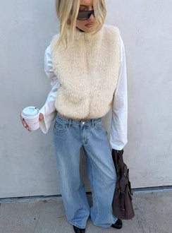 Ramos Low Rise Jeans in Hellblau