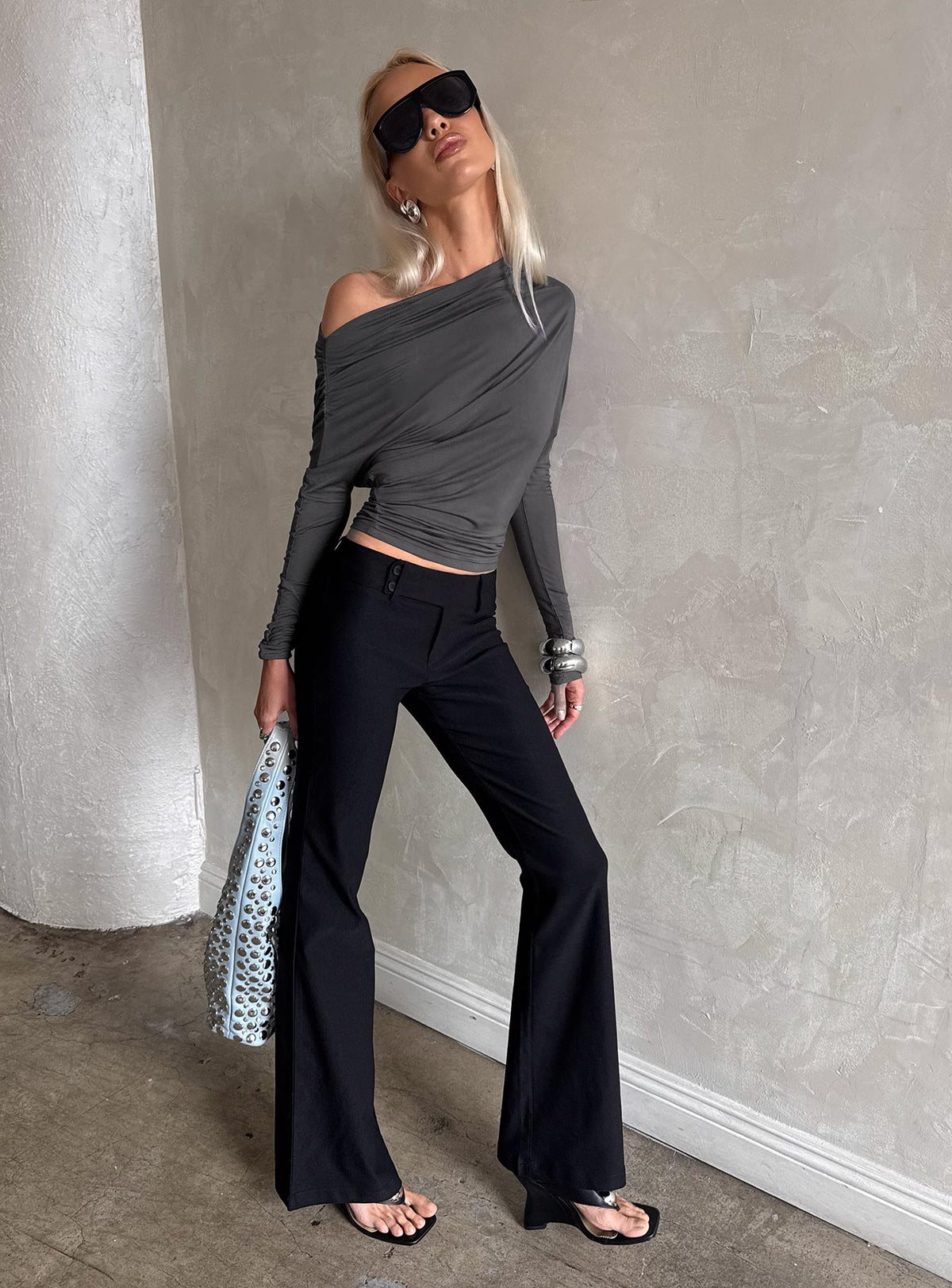 Kinkirk Flared Pants Schwarz