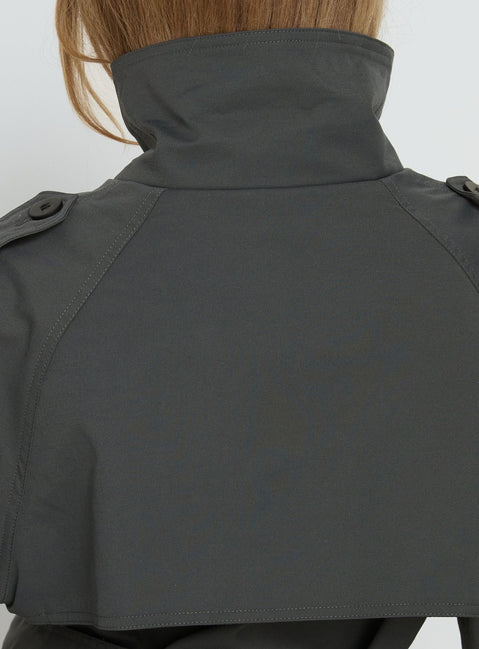Kurzer Trenchcoat Blanc, oliv