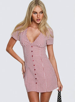 Jumpsuit Loveliness Rot Kariert
