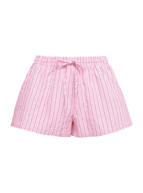 product Princess Polly Abigayle Shorts Pink Stripe High Waisted Shorts 