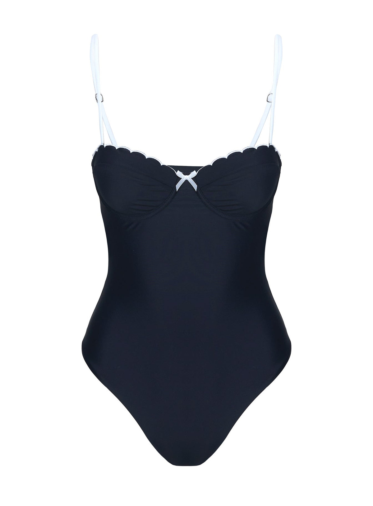 Claryssa Scallop Jumpsuits Schwarz