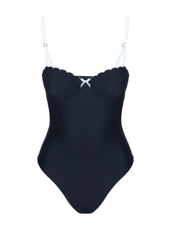 Claryssa Scallop Jumpsuits Schwarz