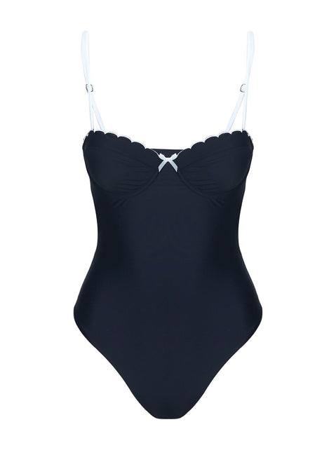 Claryssa Scallop Jumpsuits Schwarz