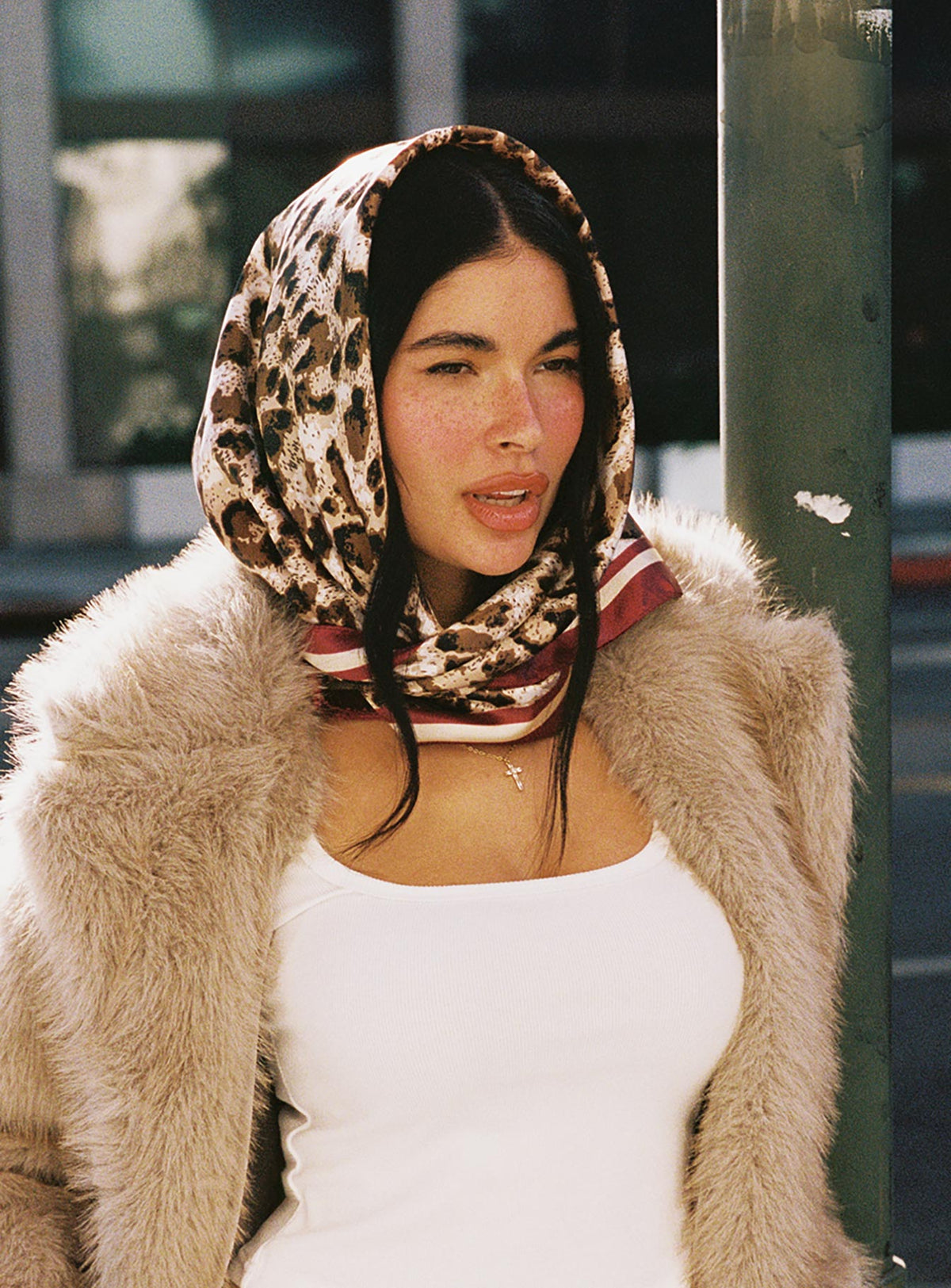 Cooles Mädchen-Halstuch Leopard
