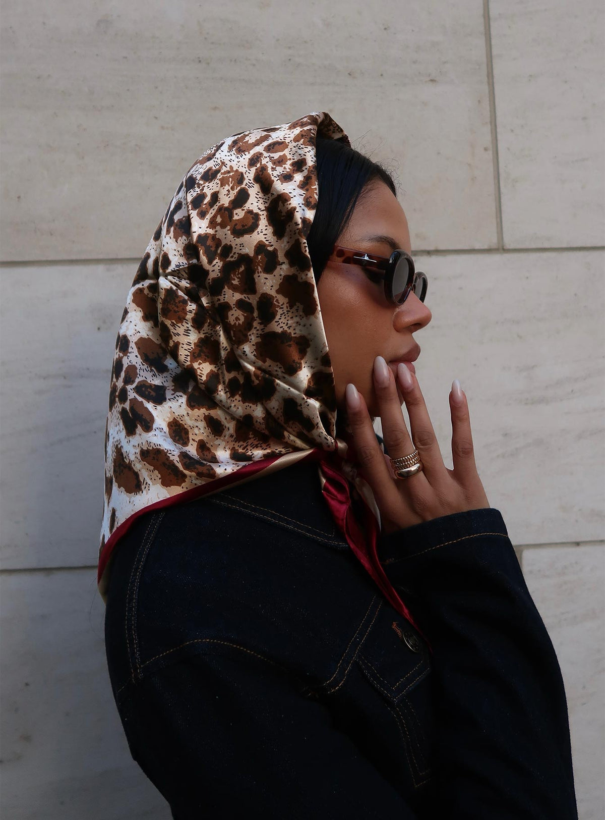 Cooles Mädchen-Halstuch Leopard
