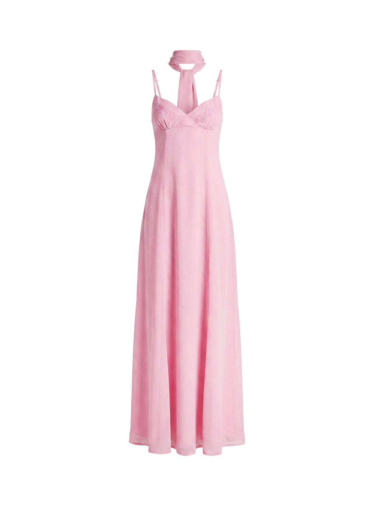 Jadira Schal-Maxikleid Hellrosa