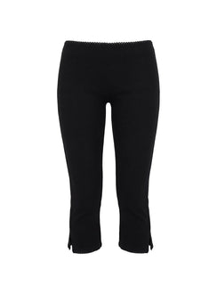 Baseline Ripp-Caprihose Schwarz Petite