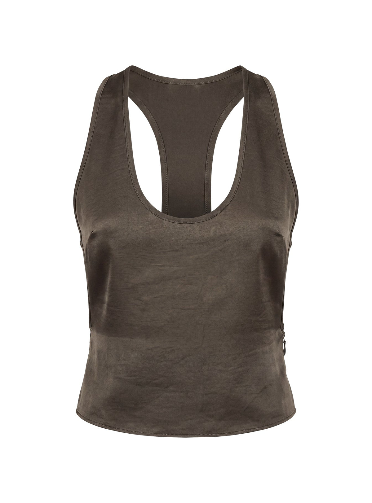 Bare Satin Cami Top Mocha