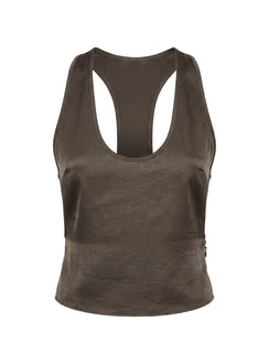 Bare Satin Cami Top Mocha