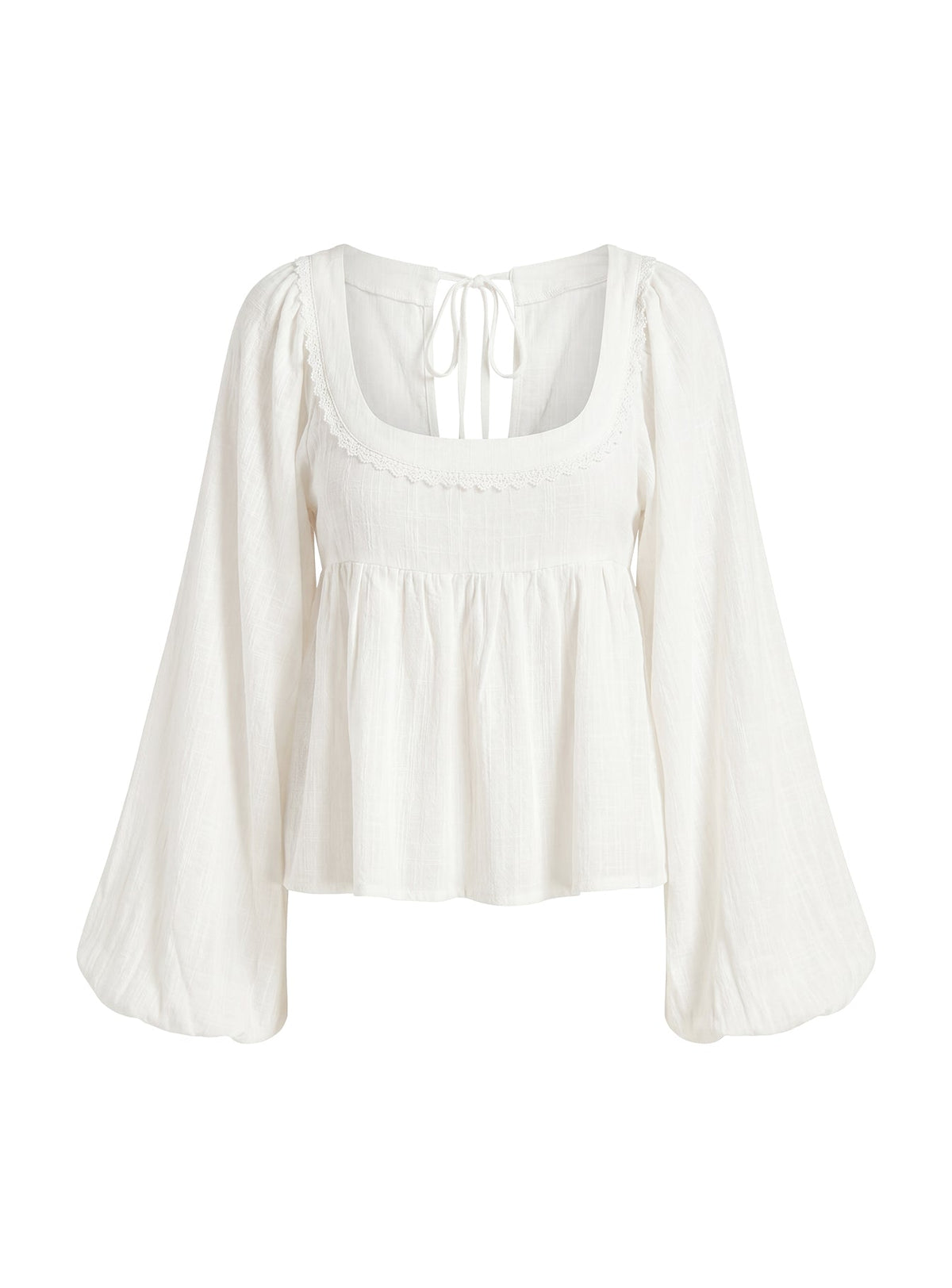 Benjie Langarmshirt Weiß