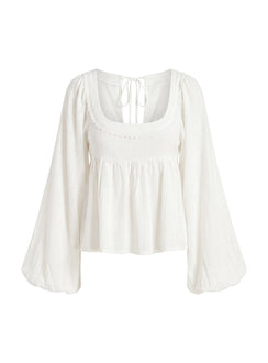 Benjie Langarmshirt Weiß