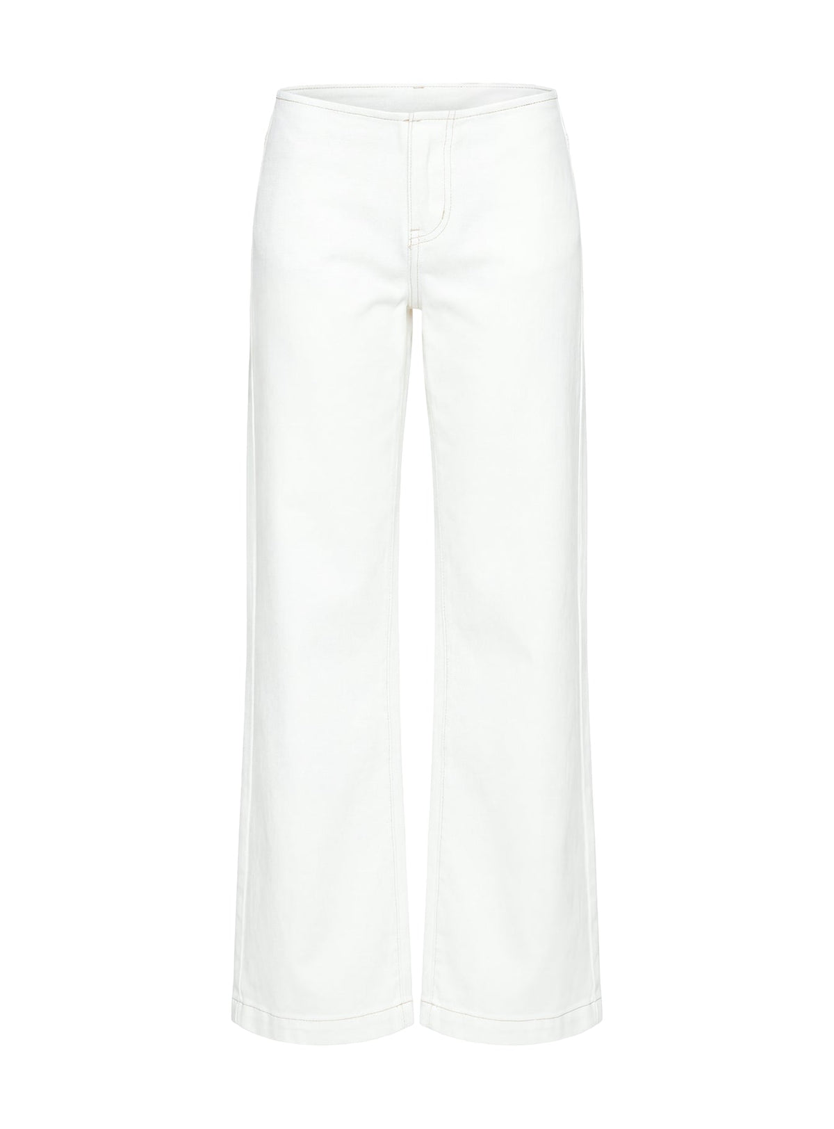 Buenos No Waist Low Rise Straight Leg Jeans Weiß