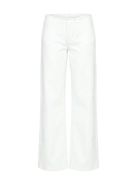 Buenos No Waist Low Rise Straight Leg Jeans Weiß