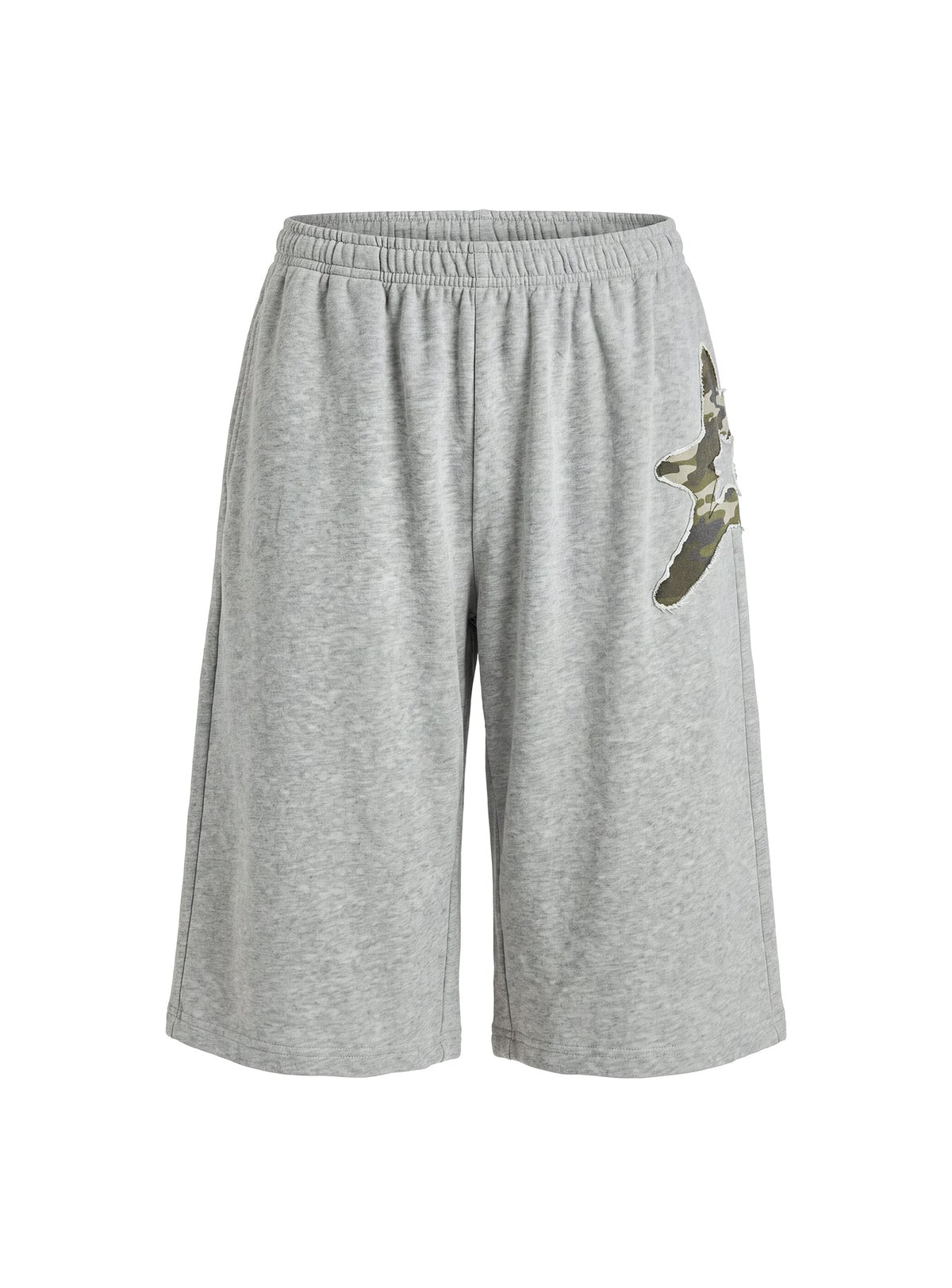 Chelzie Longline Applique Track Jorts Grey Marle / Camo