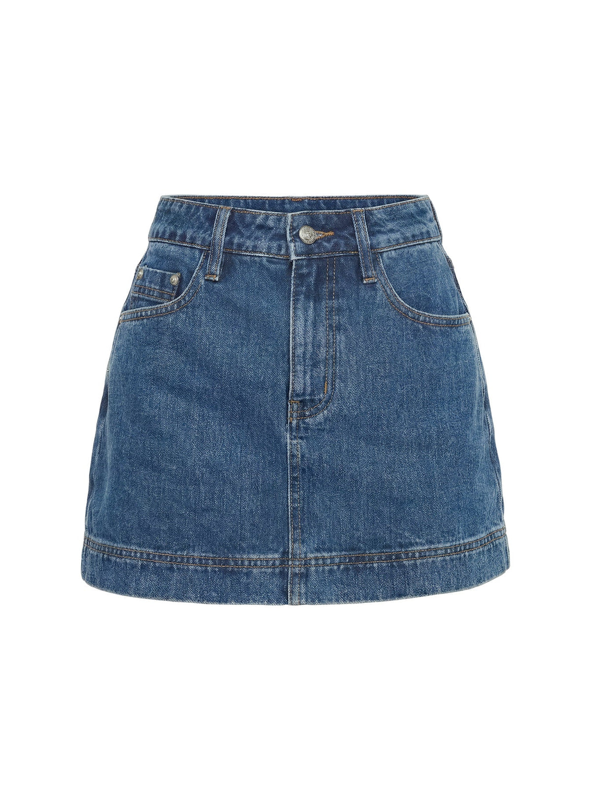 Gazelle Jeans-Skort Mittelblau