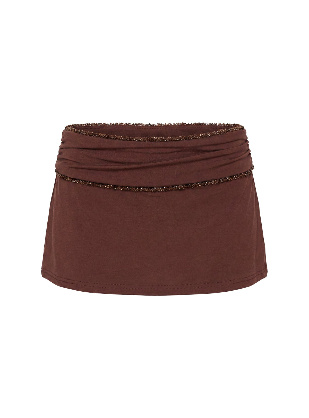 Jannelle Foldover Mini Skort Braun