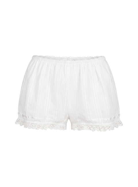 Rhubarb Spitzenshorts Weiß