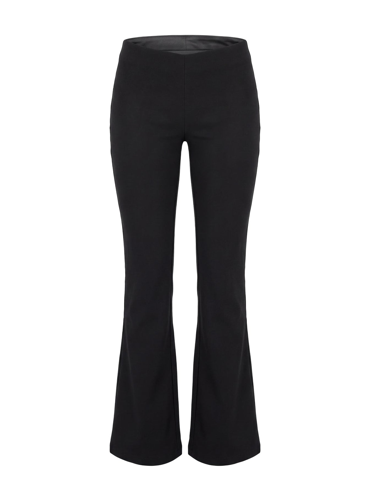 Zeni V-Taille Schlaghose Schwarz