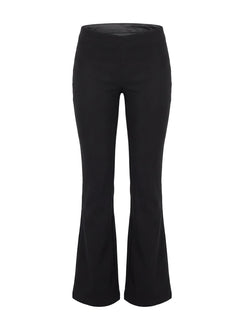 Zeni V-Taille Schlaghose Schwarz