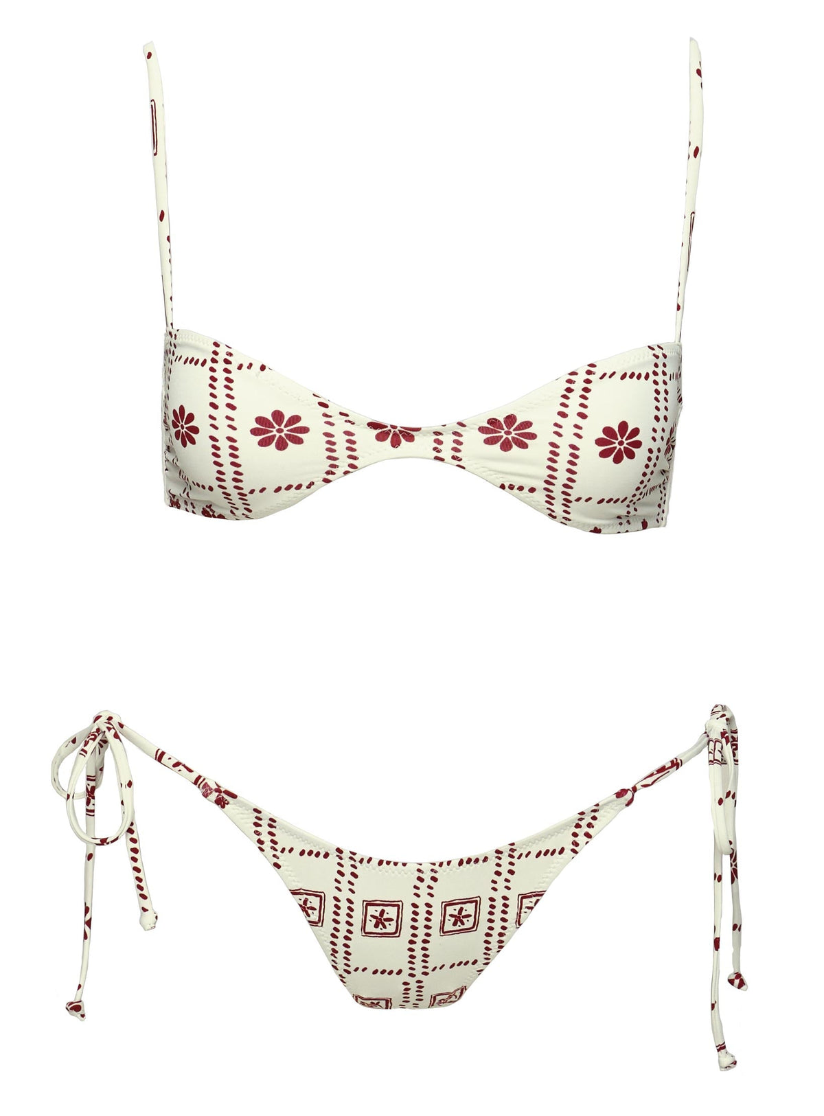Keyton Bikinioberteil Weiß / Rot