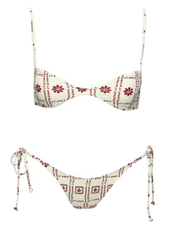 Keyton Bikinioberteil Weiß / Rot