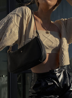 Peta & Jain Piper Tasche Schwarz Kiesel