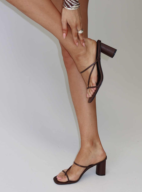 The Becka Heels Schokobraun