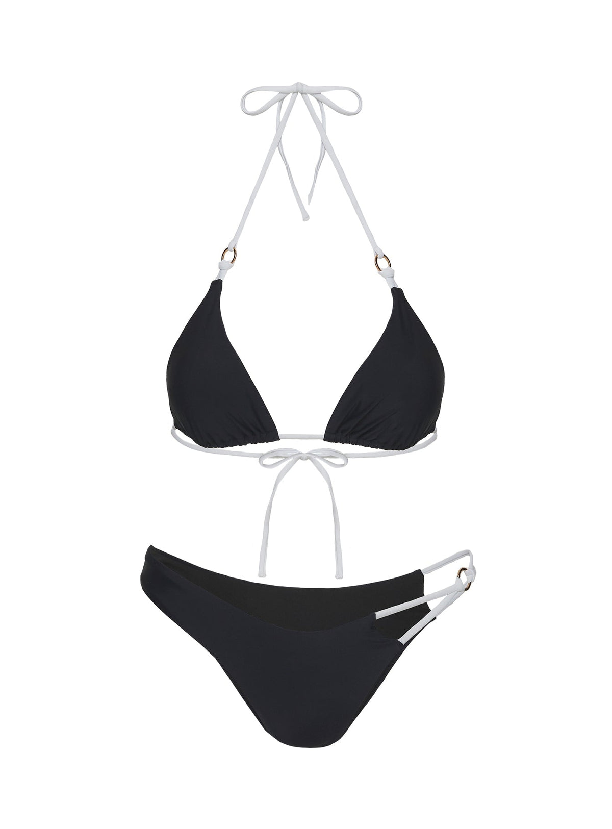 Vickie Triangel-Bikini-Top Schwarz