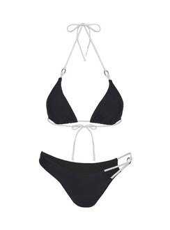 Vickie Triangel-Bikini-Top Schwarz