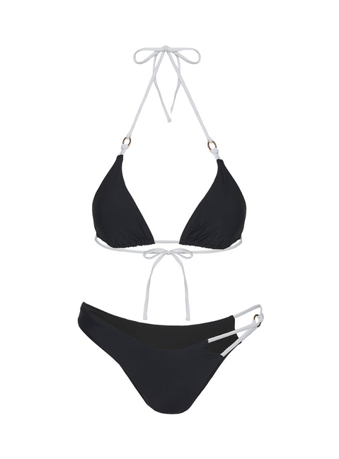 Vickie Triangel-Bikini-Top Schwarz