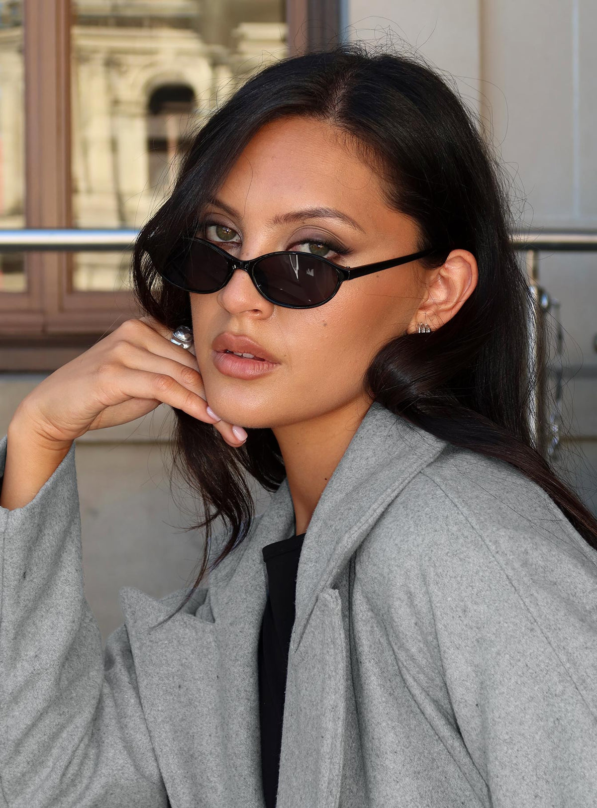 Wonderful World Sonnenbrille Schwarz
